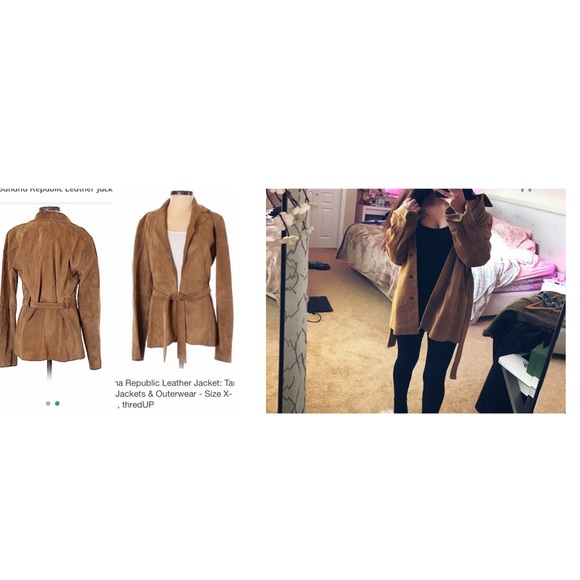 Sale! Banana Republic genuine leather coat - Picture 8 of 8